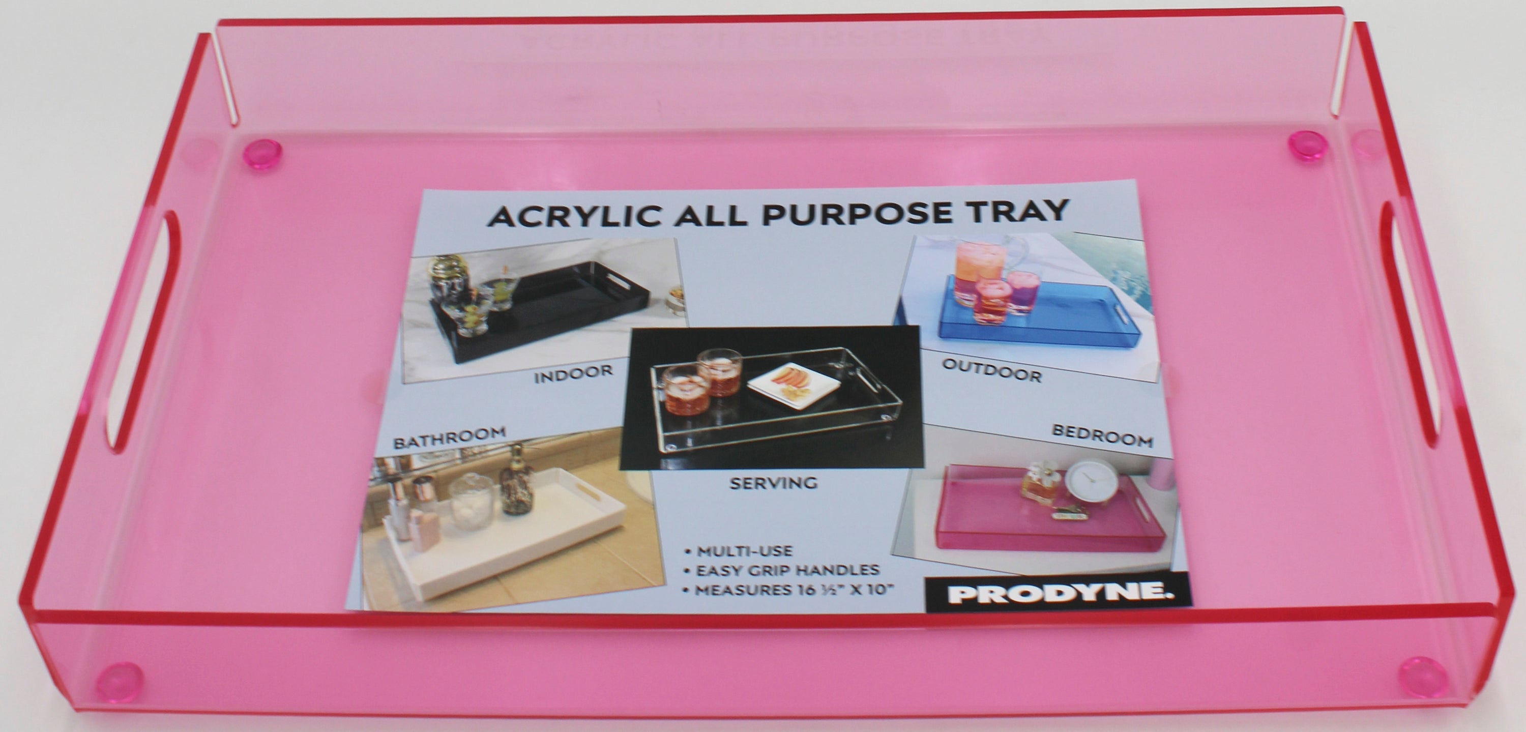 TRAY - ACRYLIC PINK