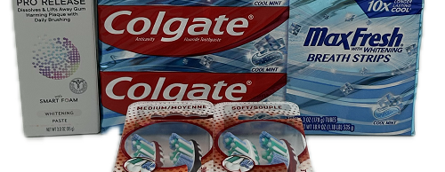 COLGATE MIXED VARIETY TOOTHPASTE/TOOTHBRUSH DISPLAY NI