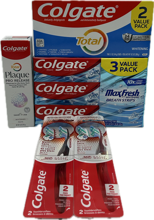 COLGATE MIXED VARIETY TOOTHPASTE/TOOTHBRUSH DISPLAY NI