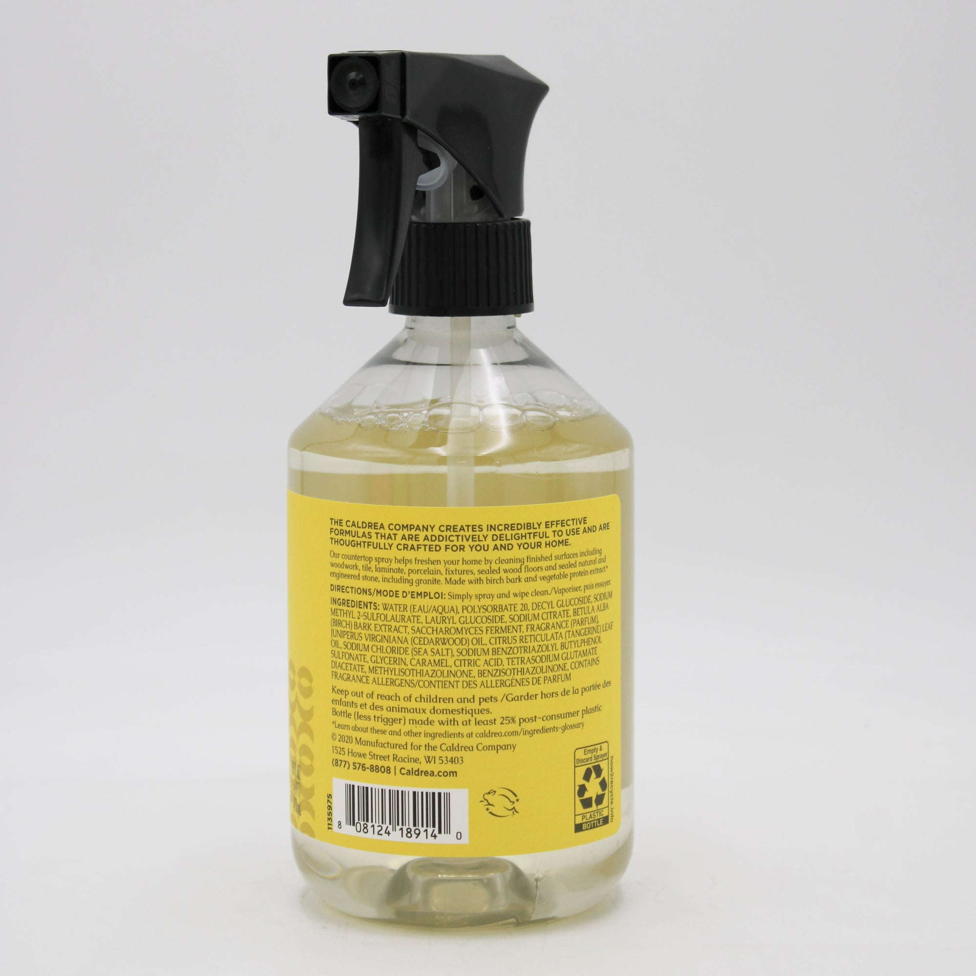CALDREA COUNTERTOP CLEANER SEA SALT NEROLI 16oz US