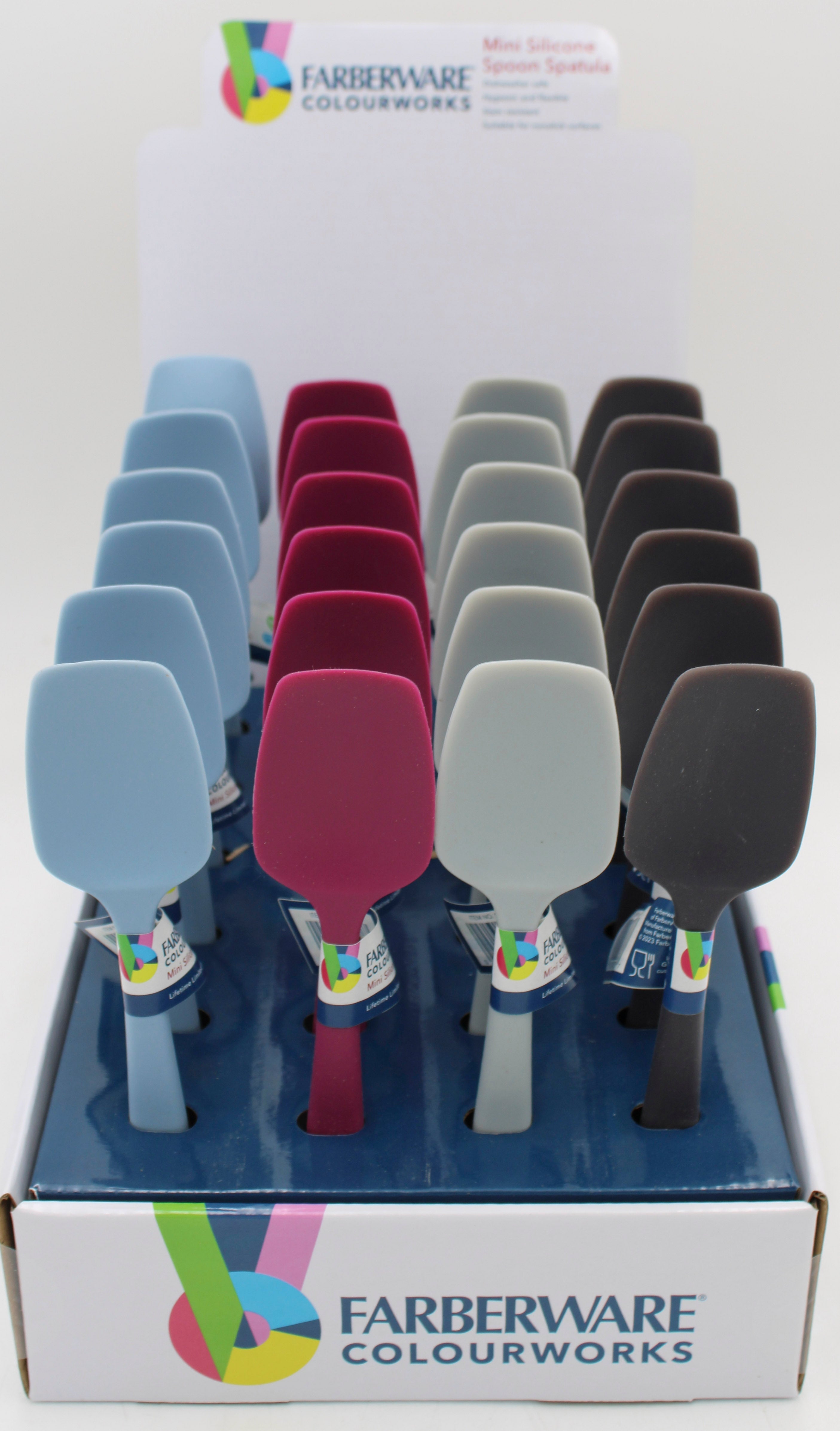 FARBERWARE COLOURWORKS 9 INCH MINI SPOON SPATULA - CDU