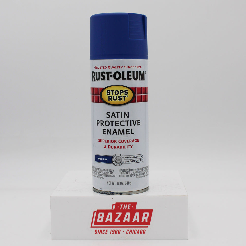 RUST-OLEUM STOPS RUST SPRAY PAINT 12 oz. SATIN SAPHIRE NI