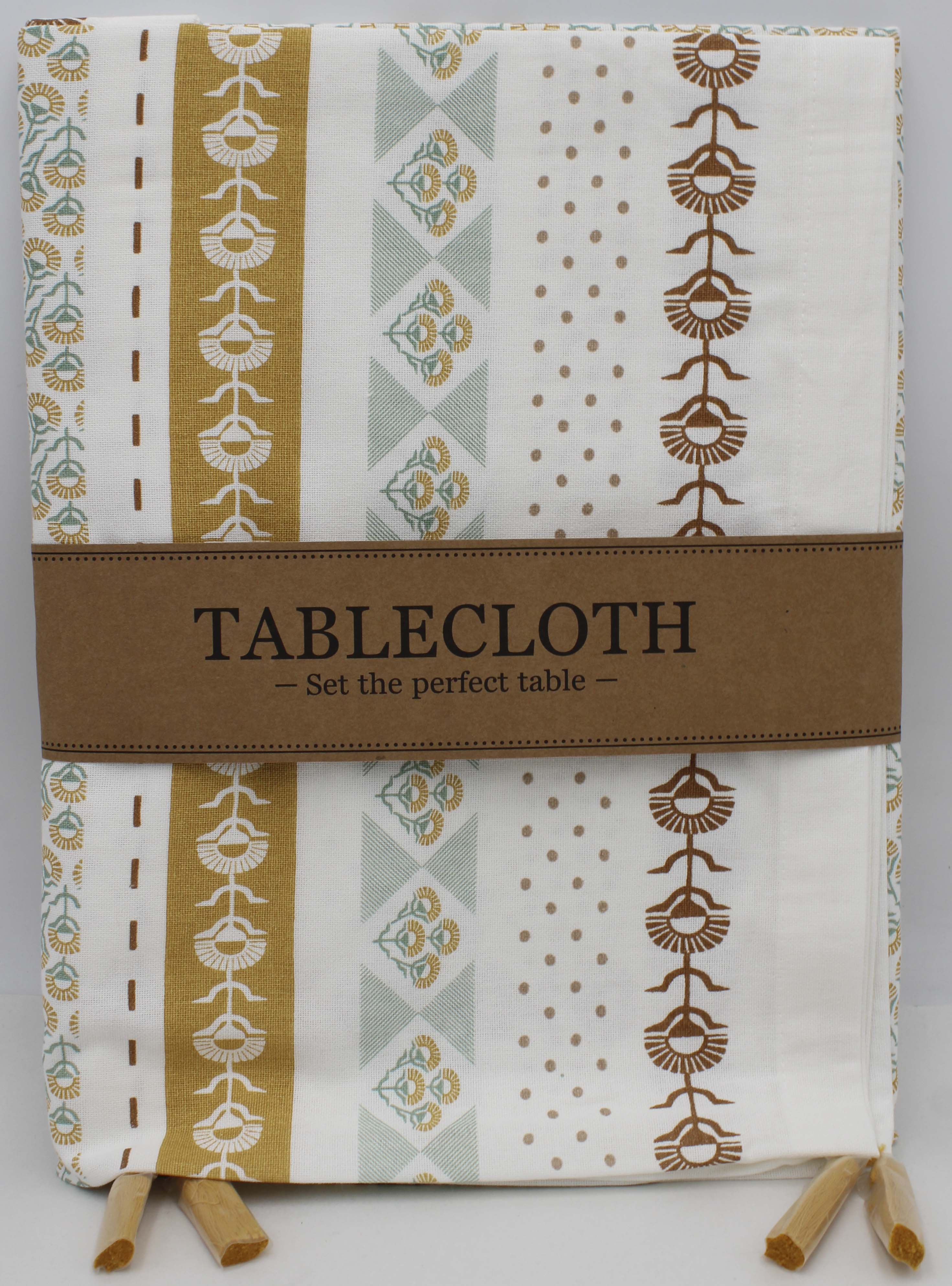 TABLECLOTH - 52 X 52 GOLDEN GARDENS PRINTED