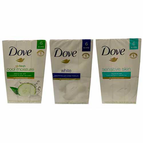 DOVE BAR SOAP 3.75oz/6CT-ASST DSPLY
