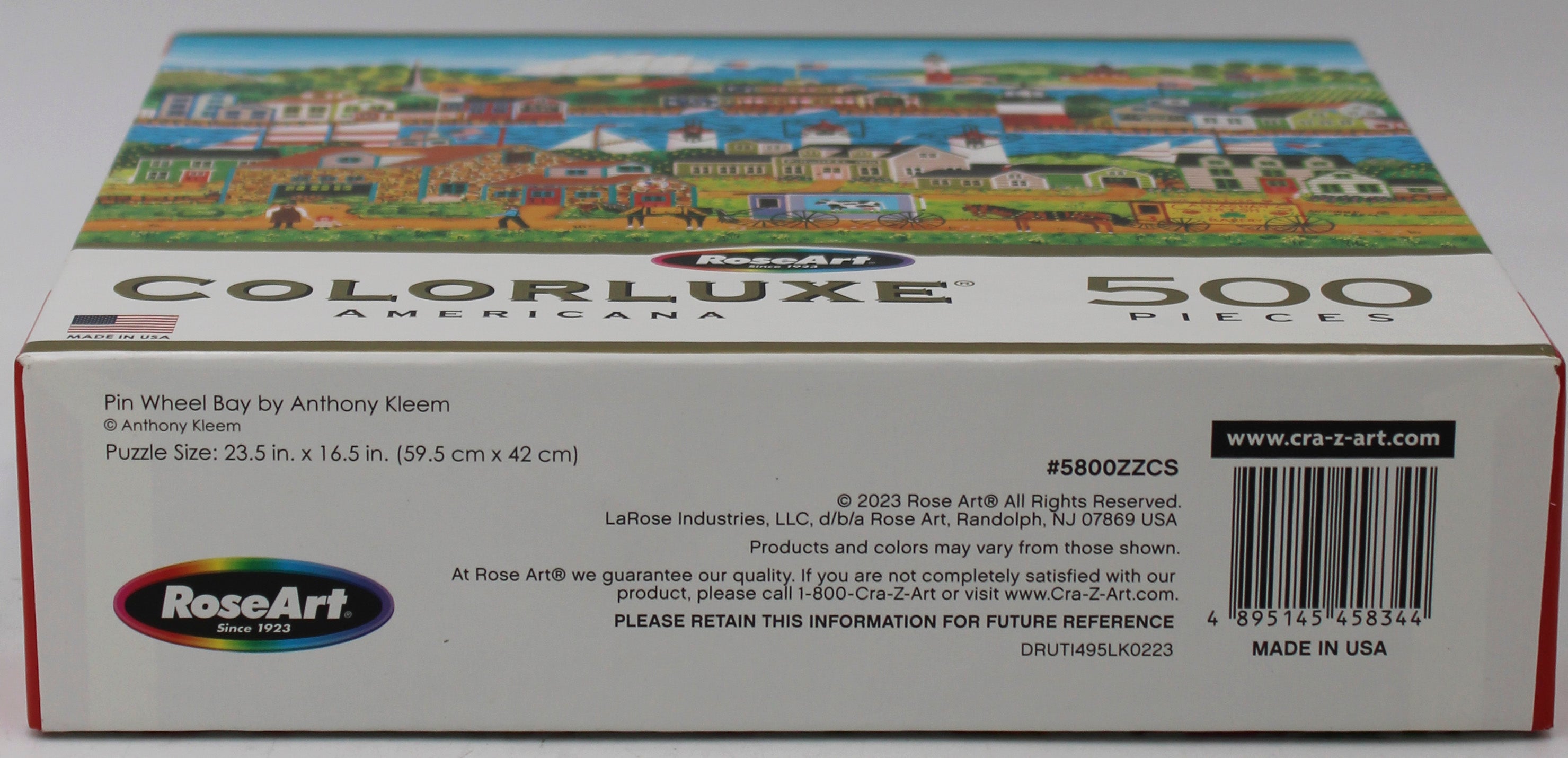 CRA-Z-ART COLORLUXE AMERICANA PUZZLE PIN WHEEL BAY 500PC