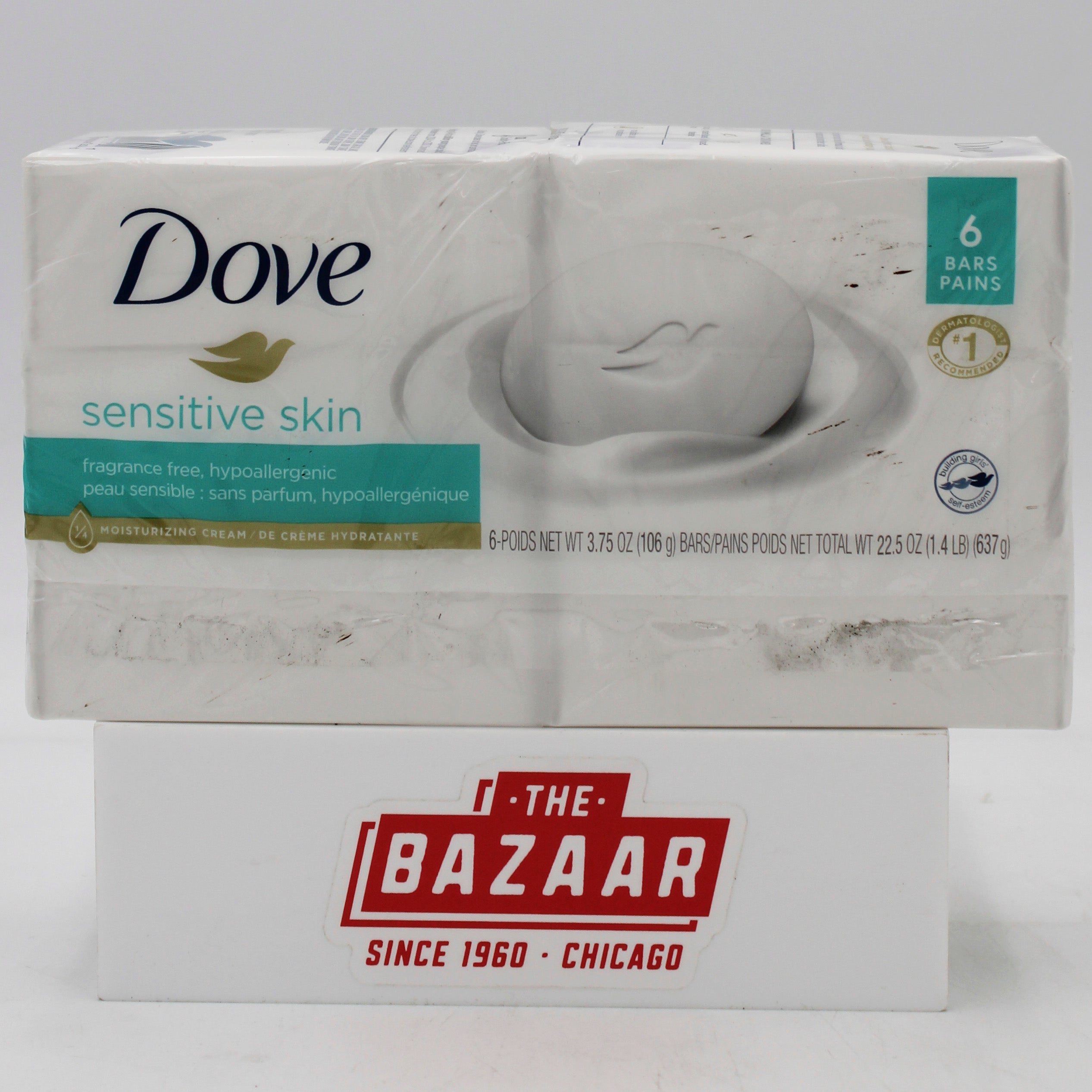 DOVE BAR SOAP 6CT ASSORTED 22.5oz PALLET