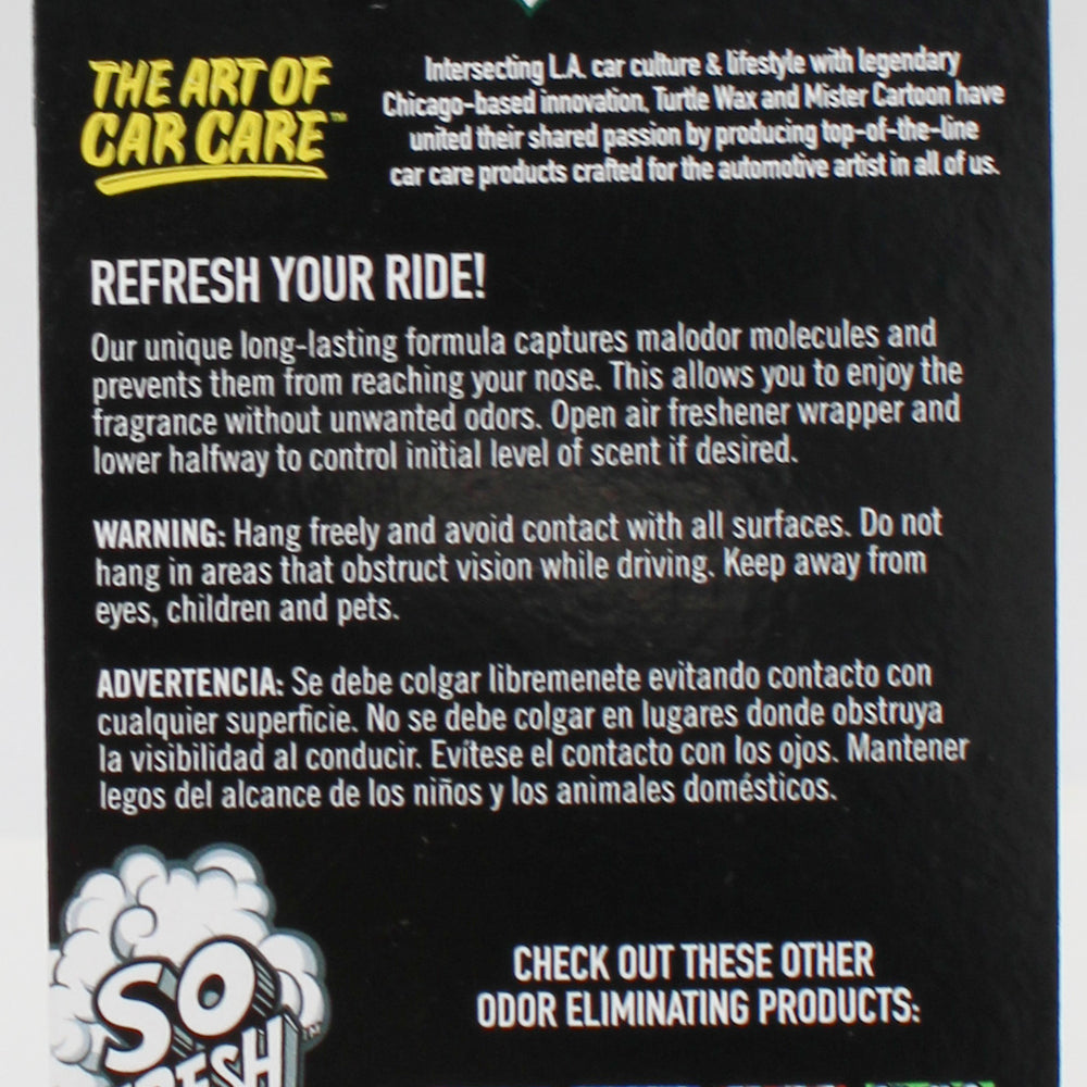 SP TURTLE WAX MISTER CARTOON AUTO AIR FRESHENER 3ct STAY LUCKY