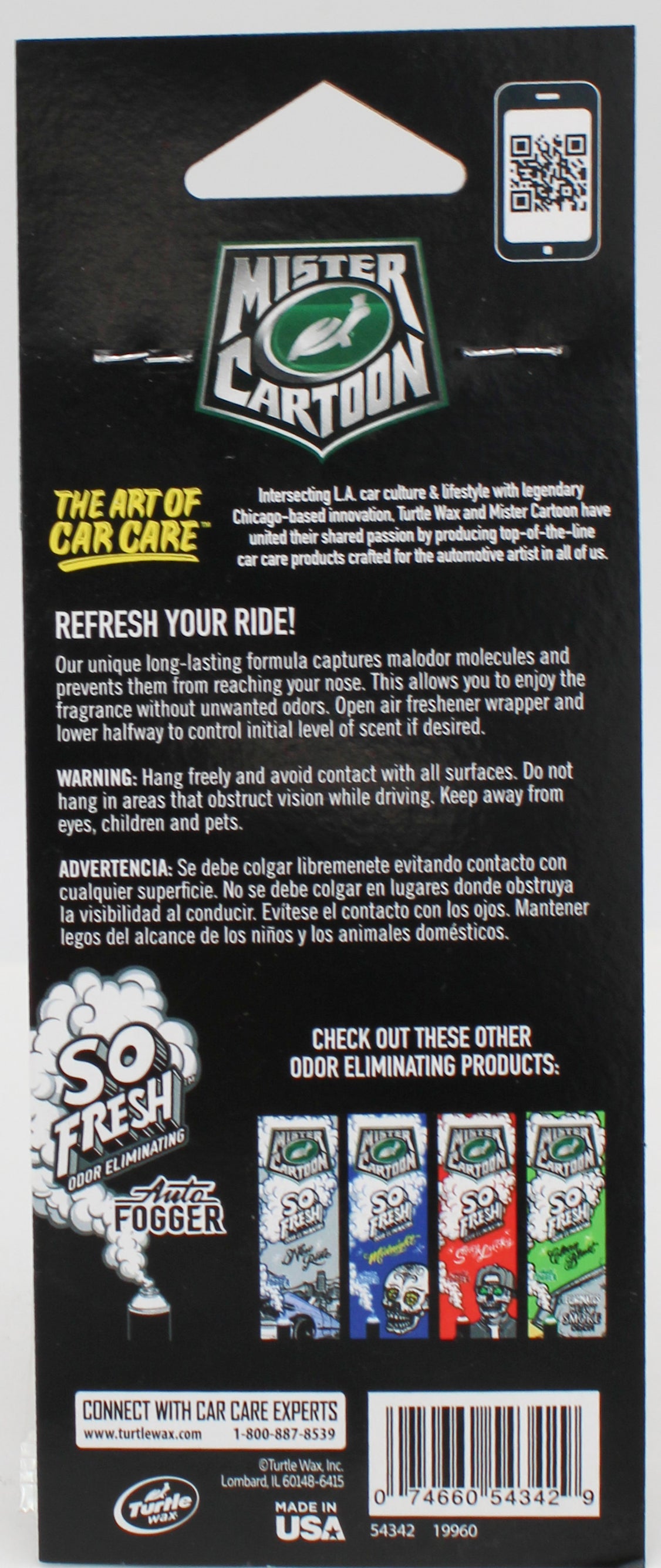 SP TURTLE WAX MISTER CARTOON AUTO AIR FRESHENER 3ct STAY LUCKY