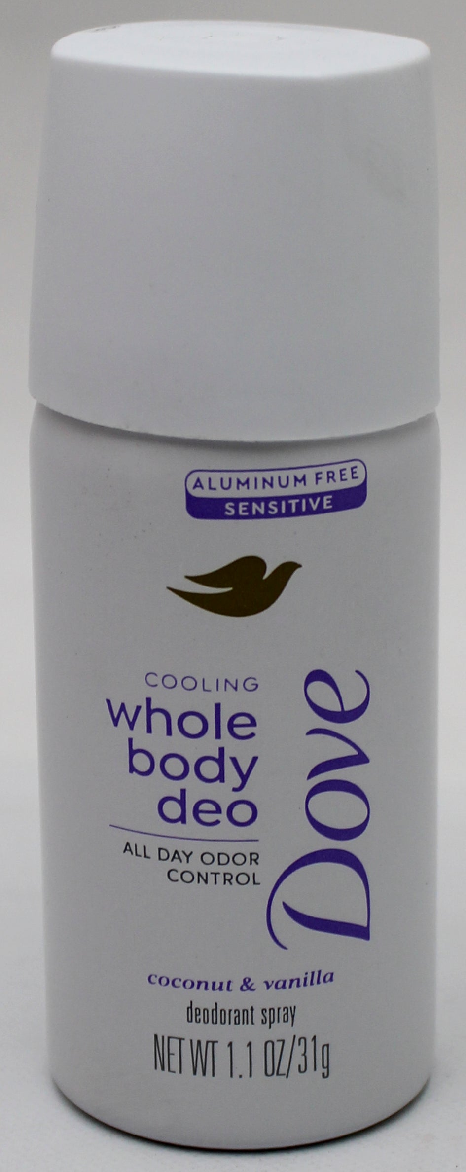 DOVE WHOLE BODY DEODORANT SPRAY COCONUT+VANILLA 1.1oz