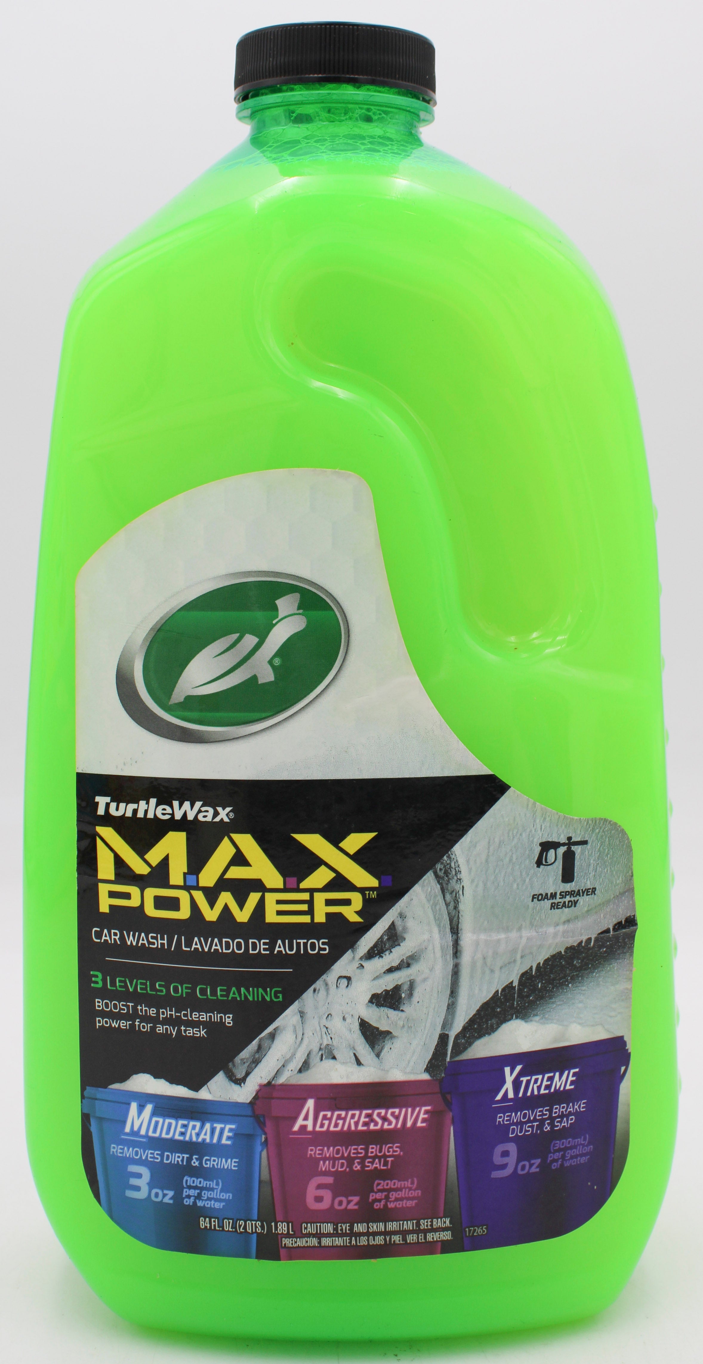 SP TURTLE WAX MAX POWER CAR WASH 64oz