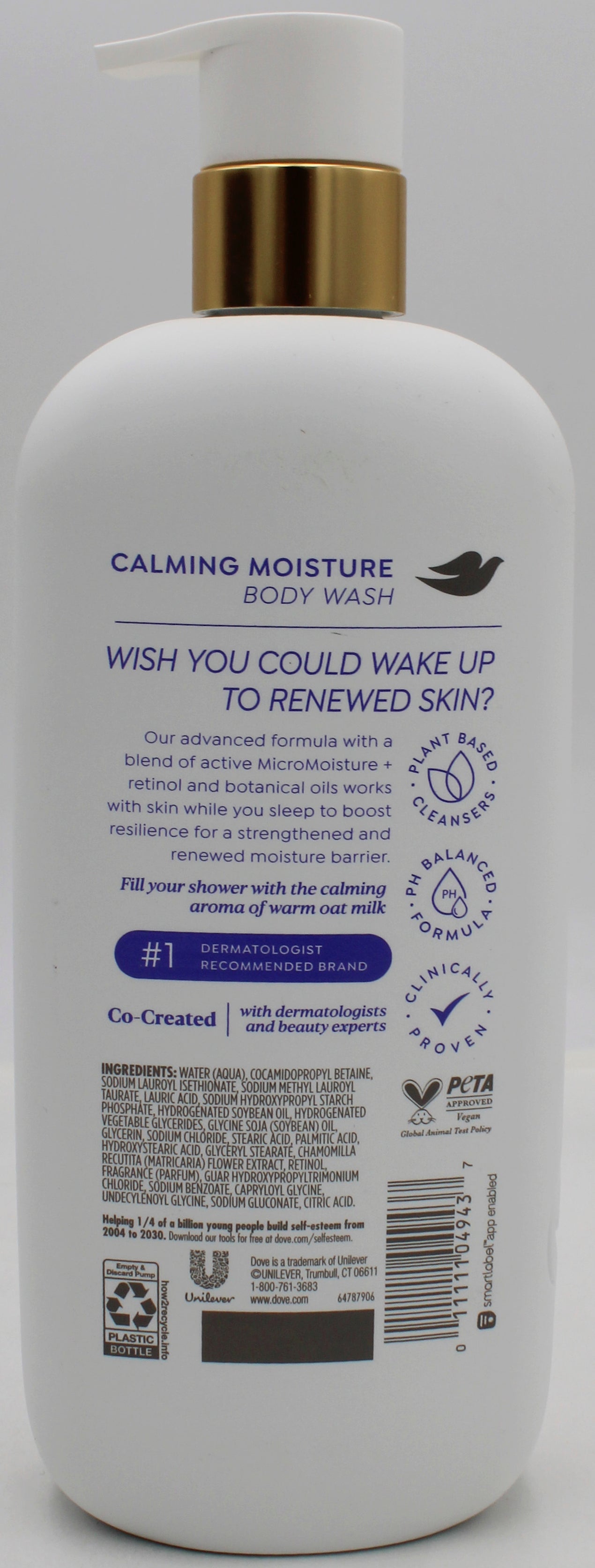 DOVE BODYWASH CALMING MOISTURE 18.5oz