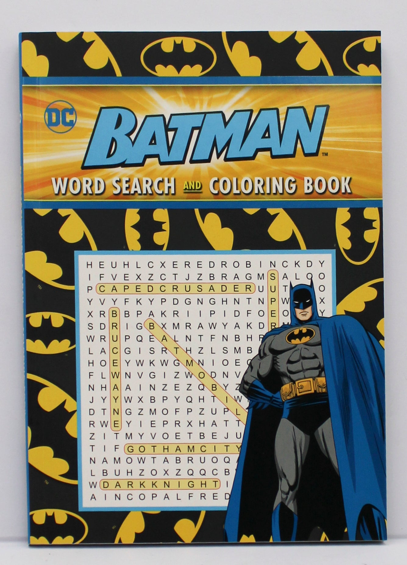 BATMAN WORD SEARCH AND COLORING BOOK 120pg
