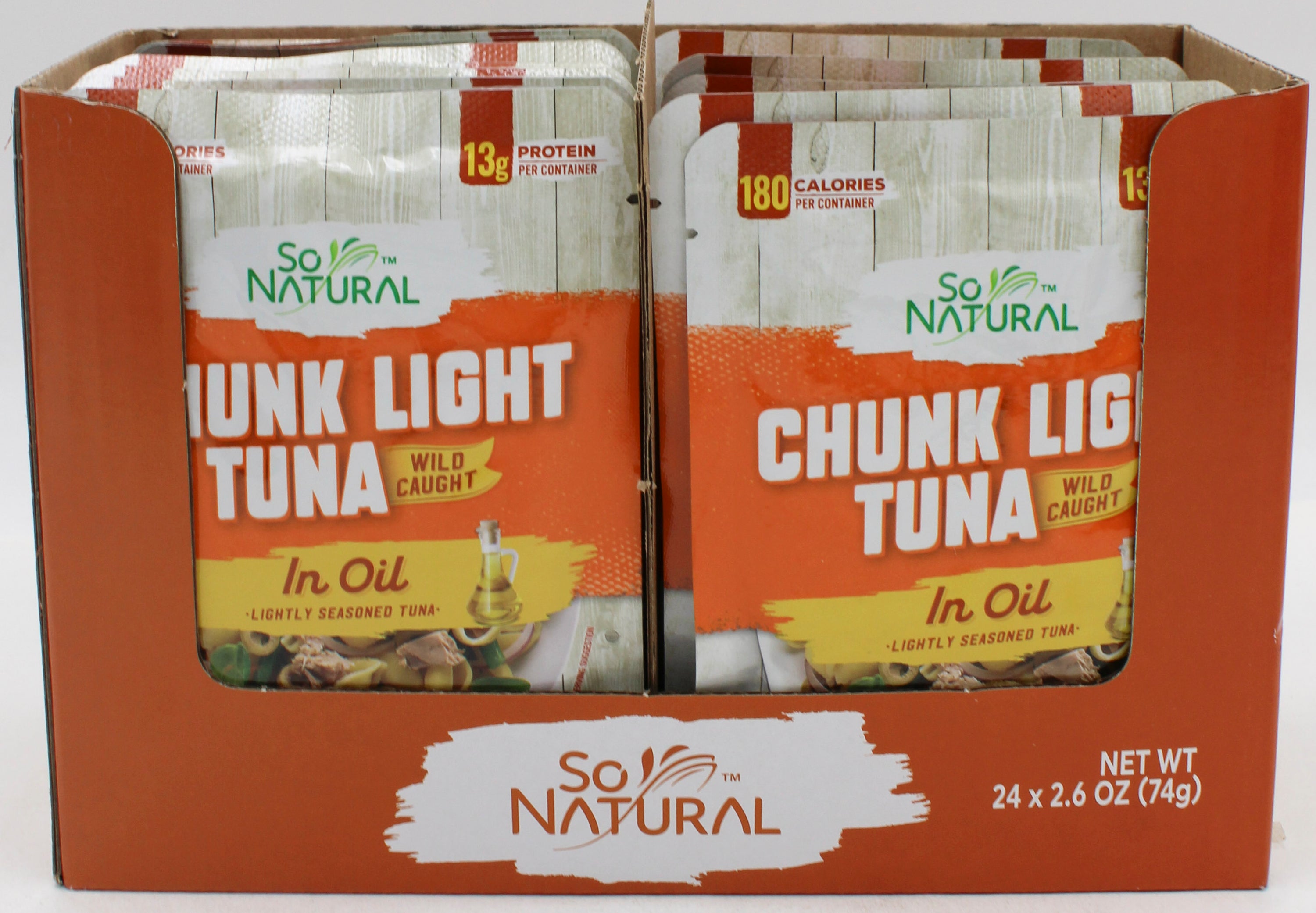 SO NATURAL CHUNK LIGHT TUNA IN OIL 2.6 Oz BB 7/12/27