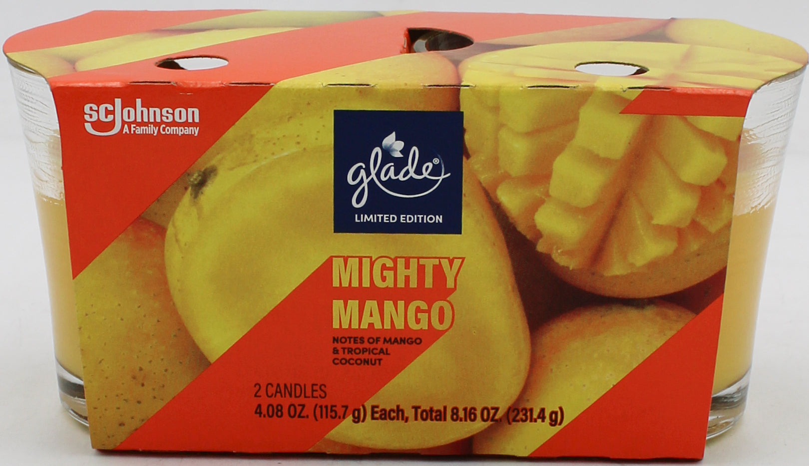GLADE CANDLE MIGHTY MANGO 2ct 4.08oz US