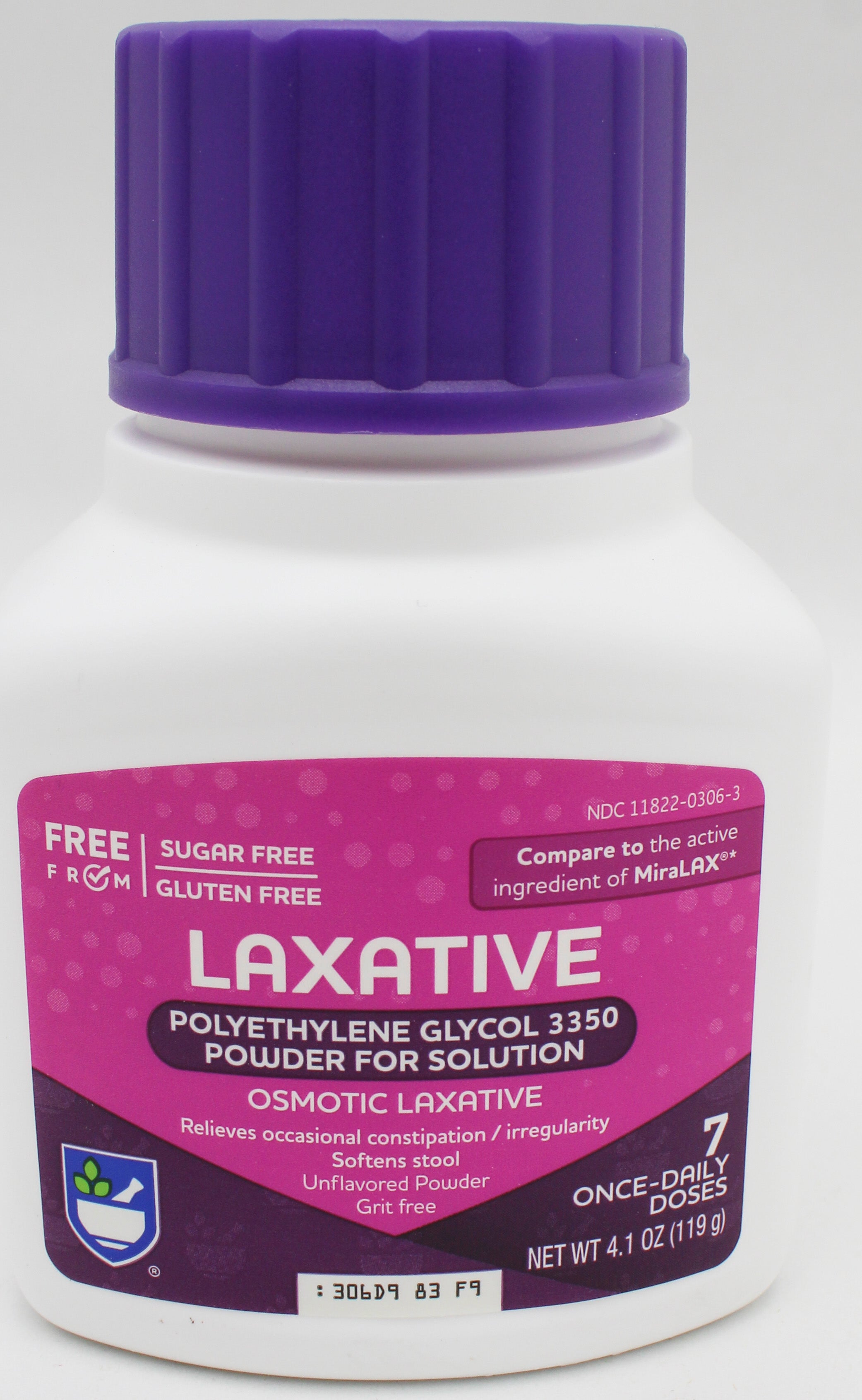 Rite Aid Laxative Powder 7 Doses 4.1oz (Bulk Exp 12/2027)