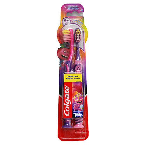 COLGATE TROLLS TOOTHBRUSH 2PK-XTRA SOFT-ECOMM PACK NI