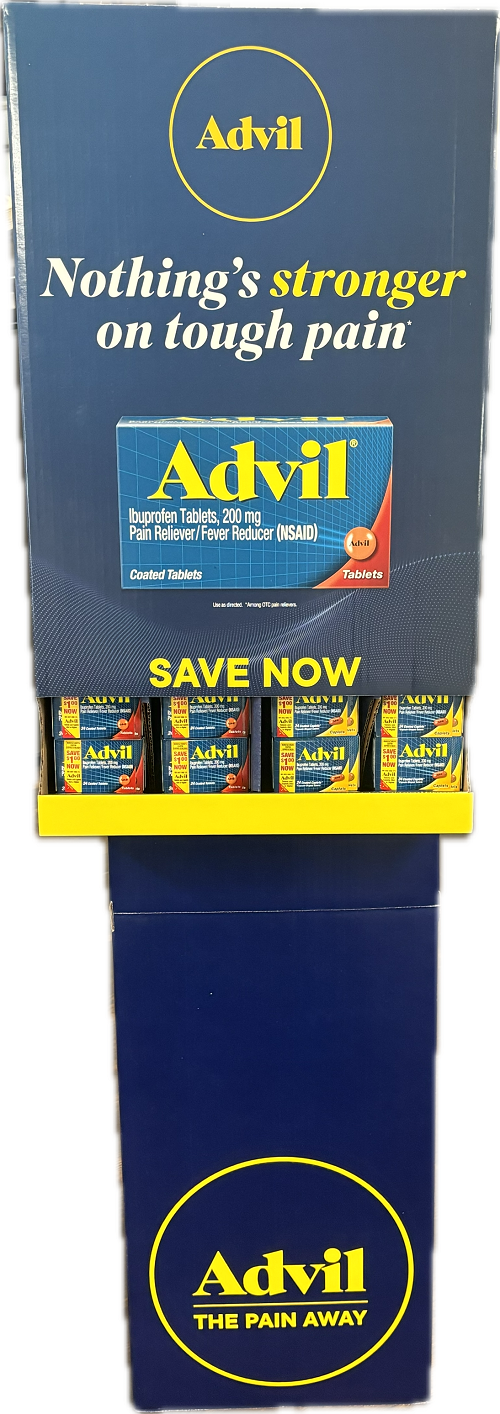 ADVIL TABLETS/CAPLETS ASSORTED  EXP 10/31/25  ( SAVE$1.00 NOW COUPON EXP7/2/24)  NI