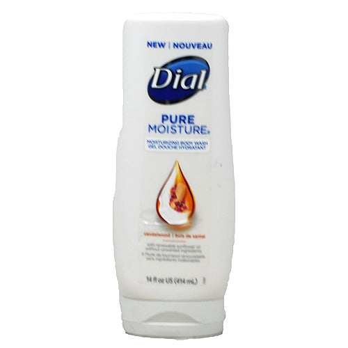 DIAL MOIST.BODYWASH 14oz-SANDLWD.