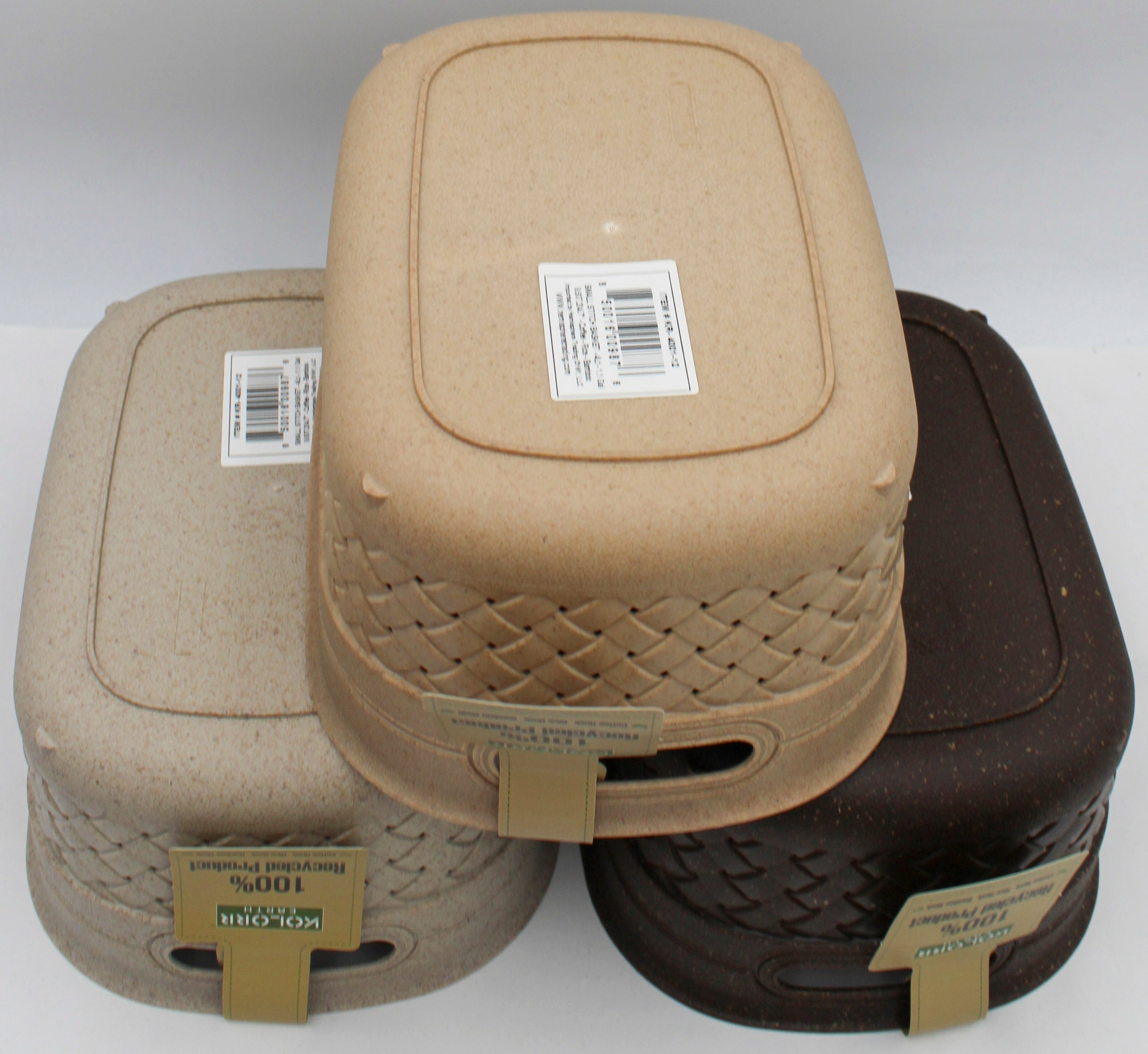 9.6x7.2in SMALL STITCH BASKET - ASST COLORS