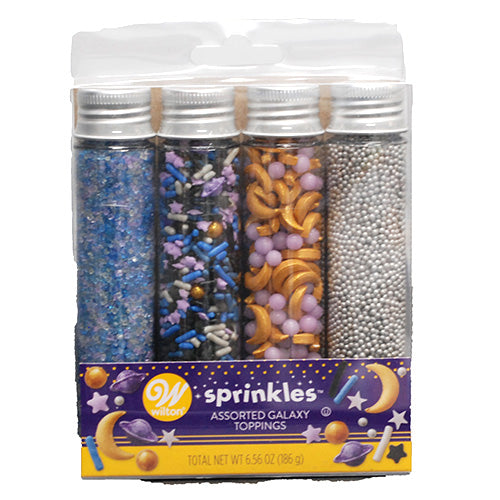 WILTON SPRINKLES GALAXY 6.56OZ 4CT