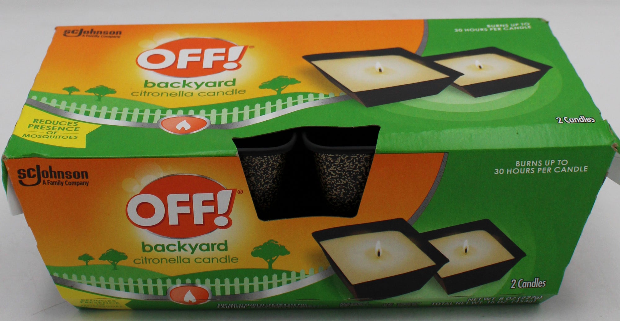 SP OFF CITRONELLA MINI CANDLE BACKYARD 2CT 8oz