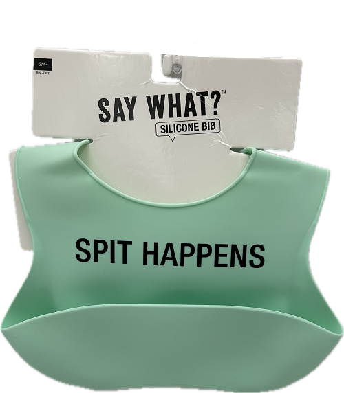 SPIT HAPPENS SILICONE BIB