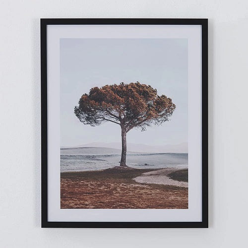 SINGLE TREE FRAMED PRINT 16"L x 20"H