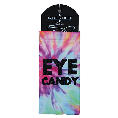 JADE & DEER EYE GLASS CASE-TIE DYE EYE CANDY
