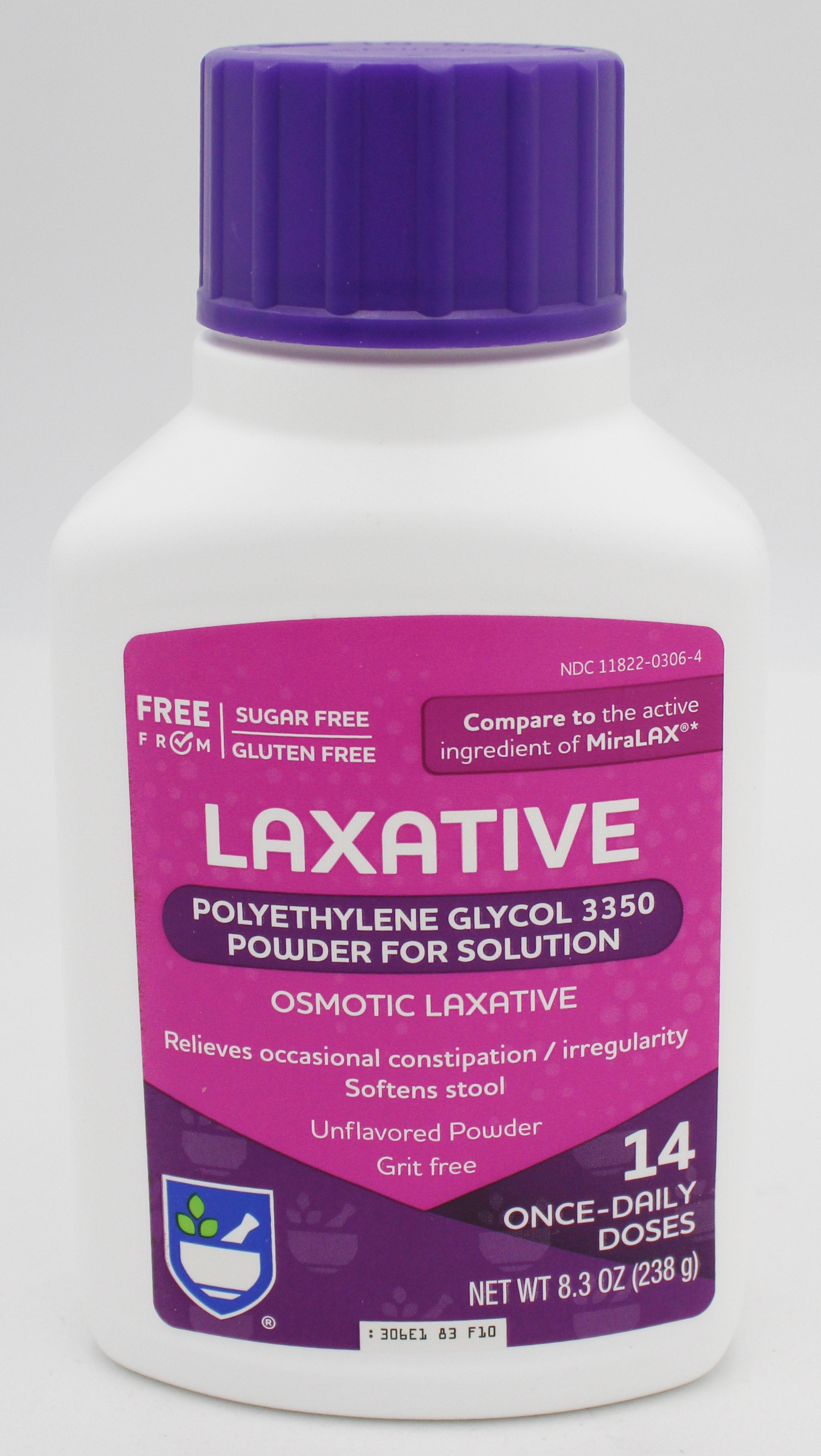 RITE AID LAXATIVE POWDER 14 DOSES 8.3oz EXP 11/30/2027 COMPARES TO MiraLax