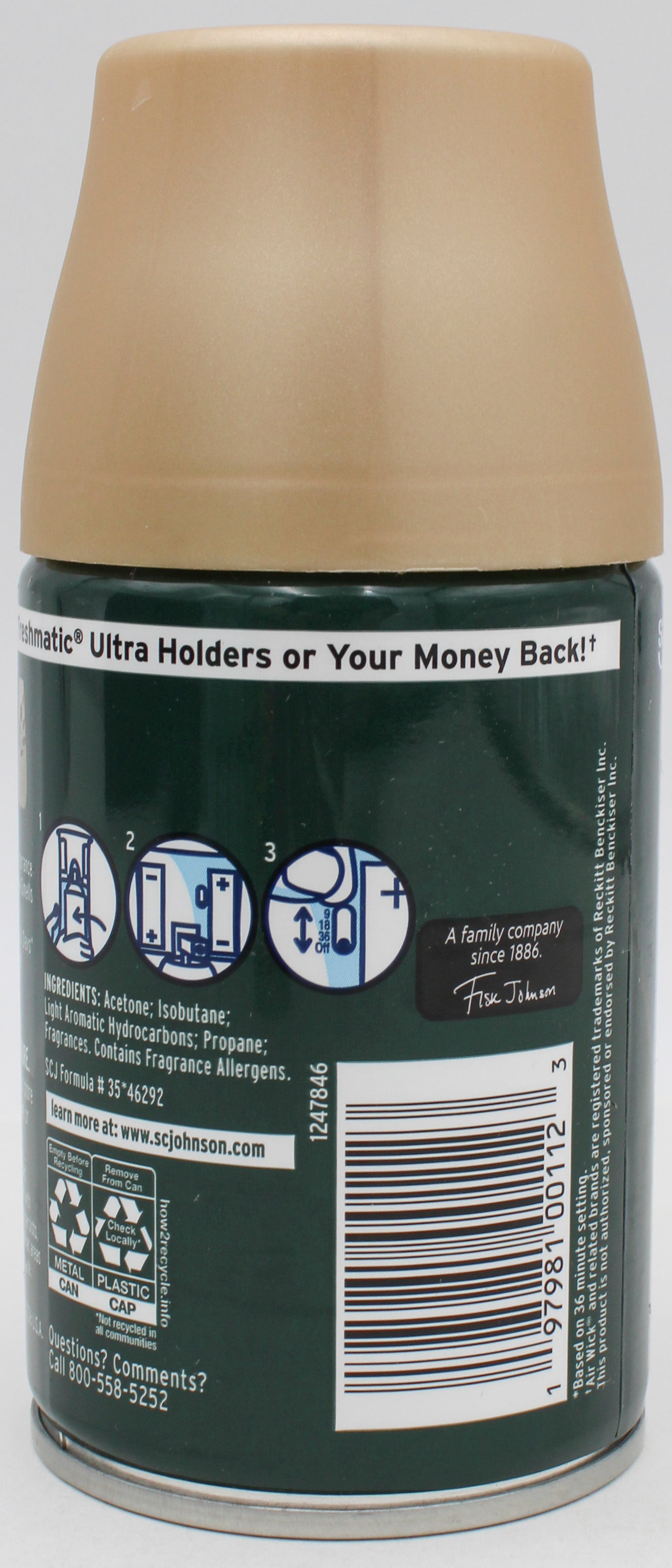 GLADE AUTOMATIC SPRAY REFILL BALSAM & SPRUCE 6.2oz US