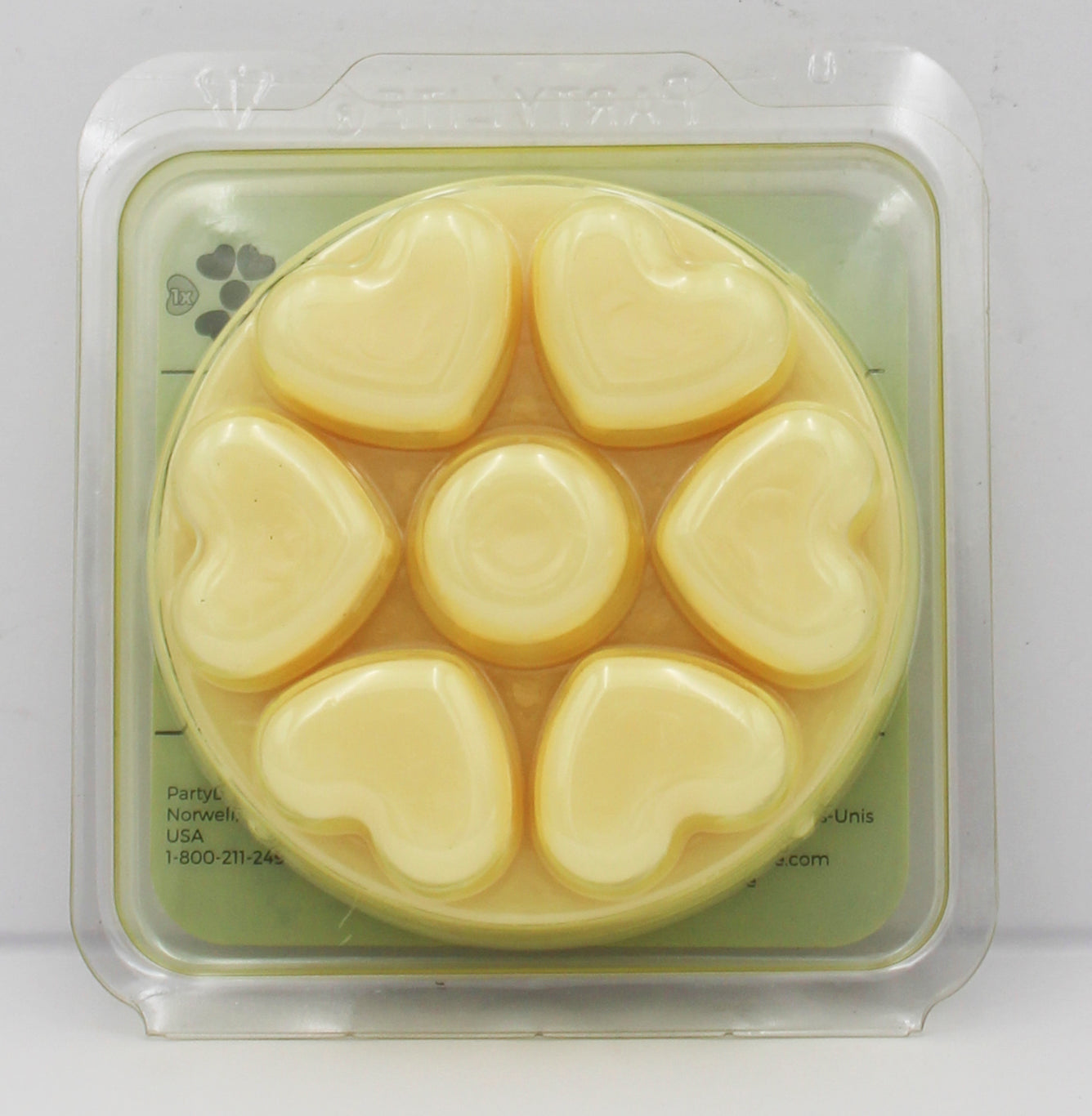 PARTYLITE VANILLA SCENT PLUS HEART MELTS 3.2oz