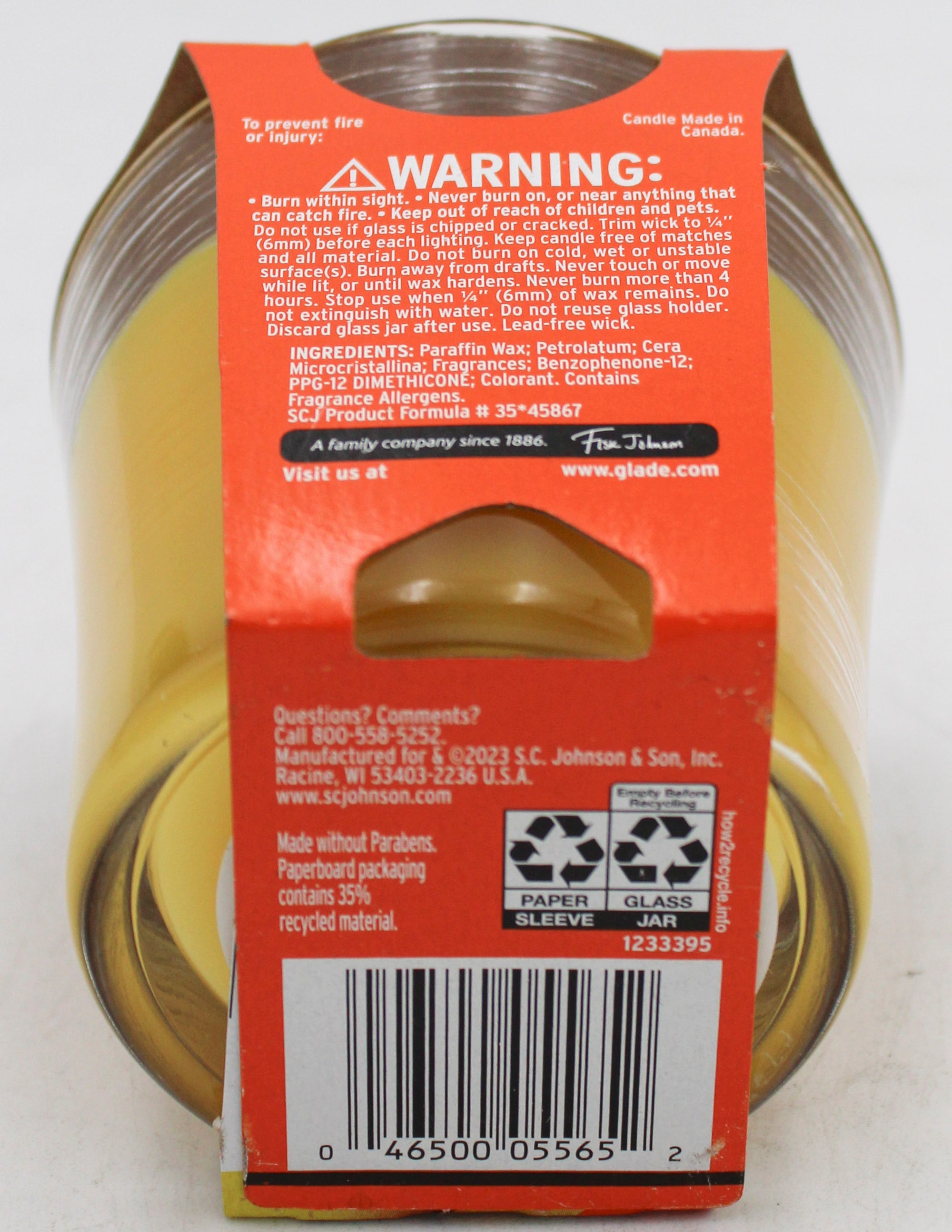 SP GLADE CANDLE MIGHTY MANGO 4.08oz