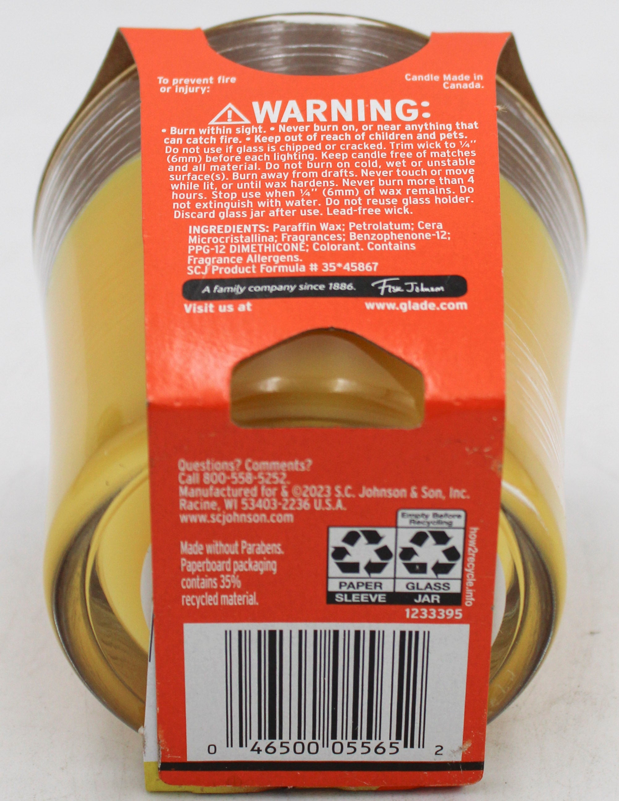 SP GLADE CANDLE MIGHTY MANGO 4.08oz