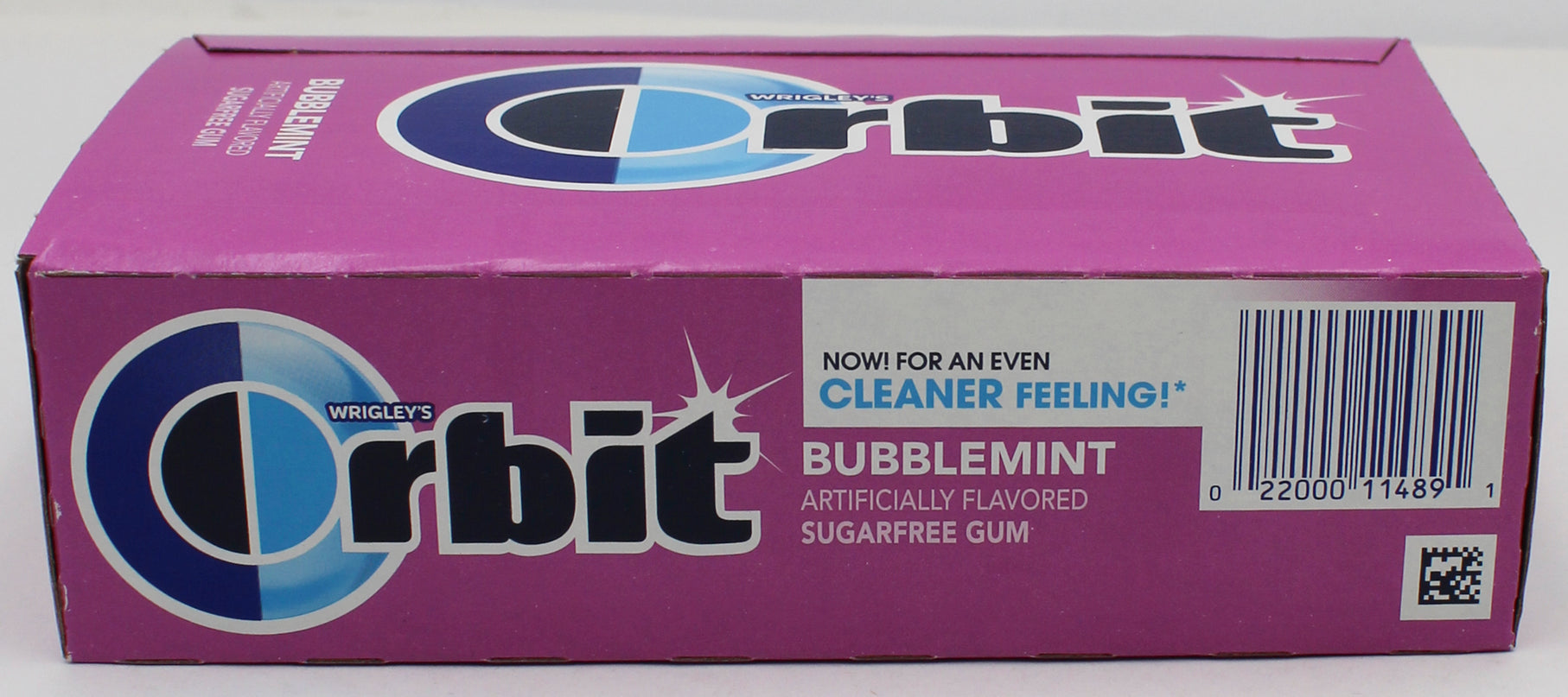 ORBIT GUM BUBBLEMINT 14 STICKS 12ct BOX BB 7/30/2026