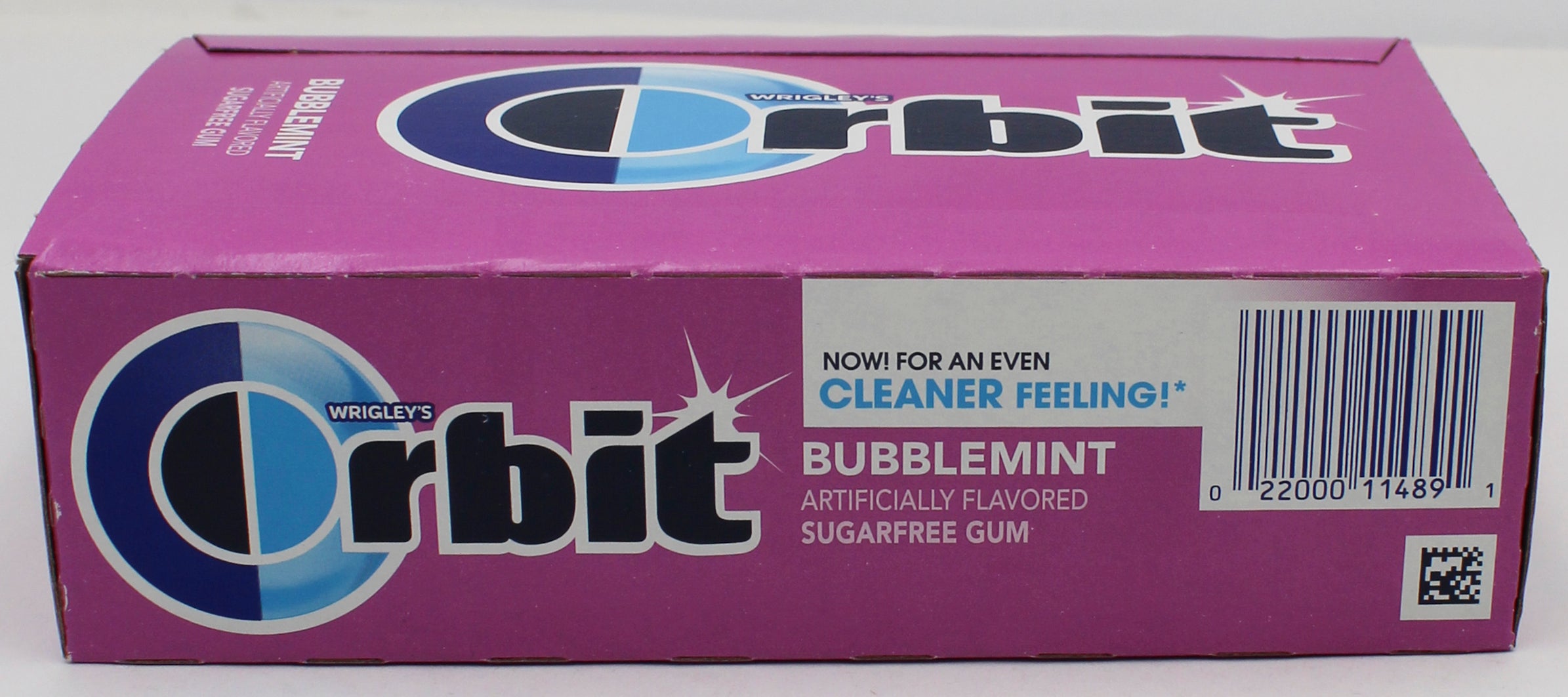ORBIT GUM BUBBLEMINT 14 STICKS 12ct BOX BB 7/30/2026