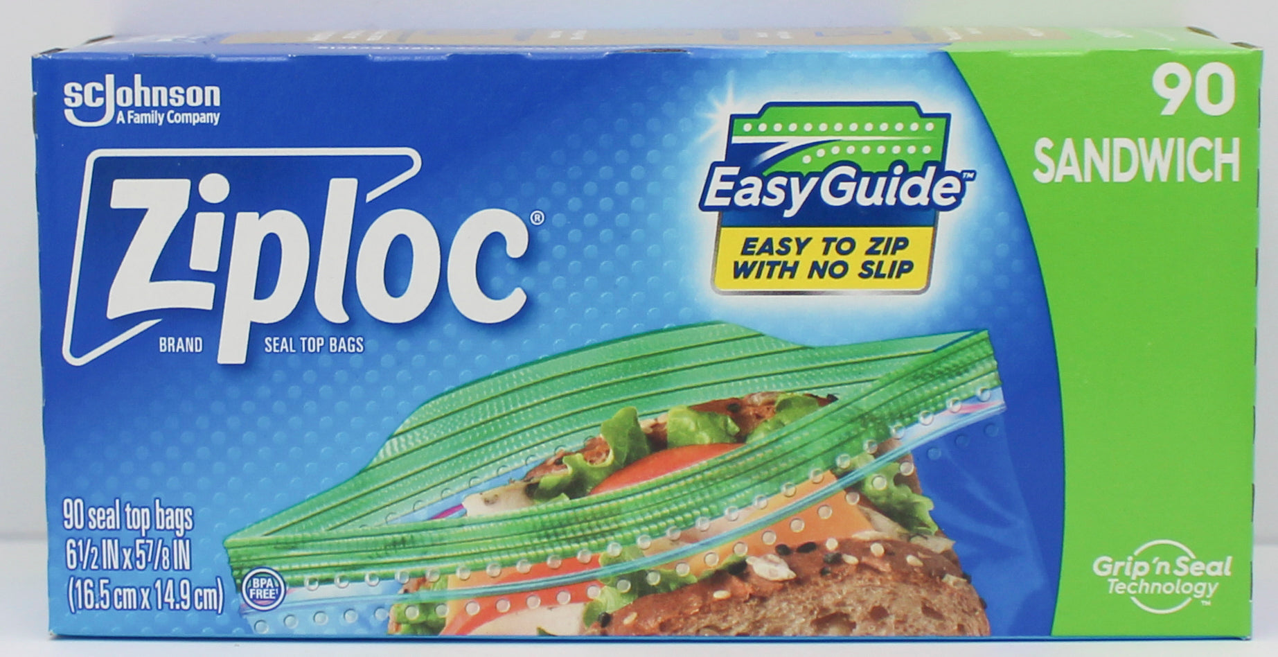 SP ZIPLOC BAG SANDWICH 90CT