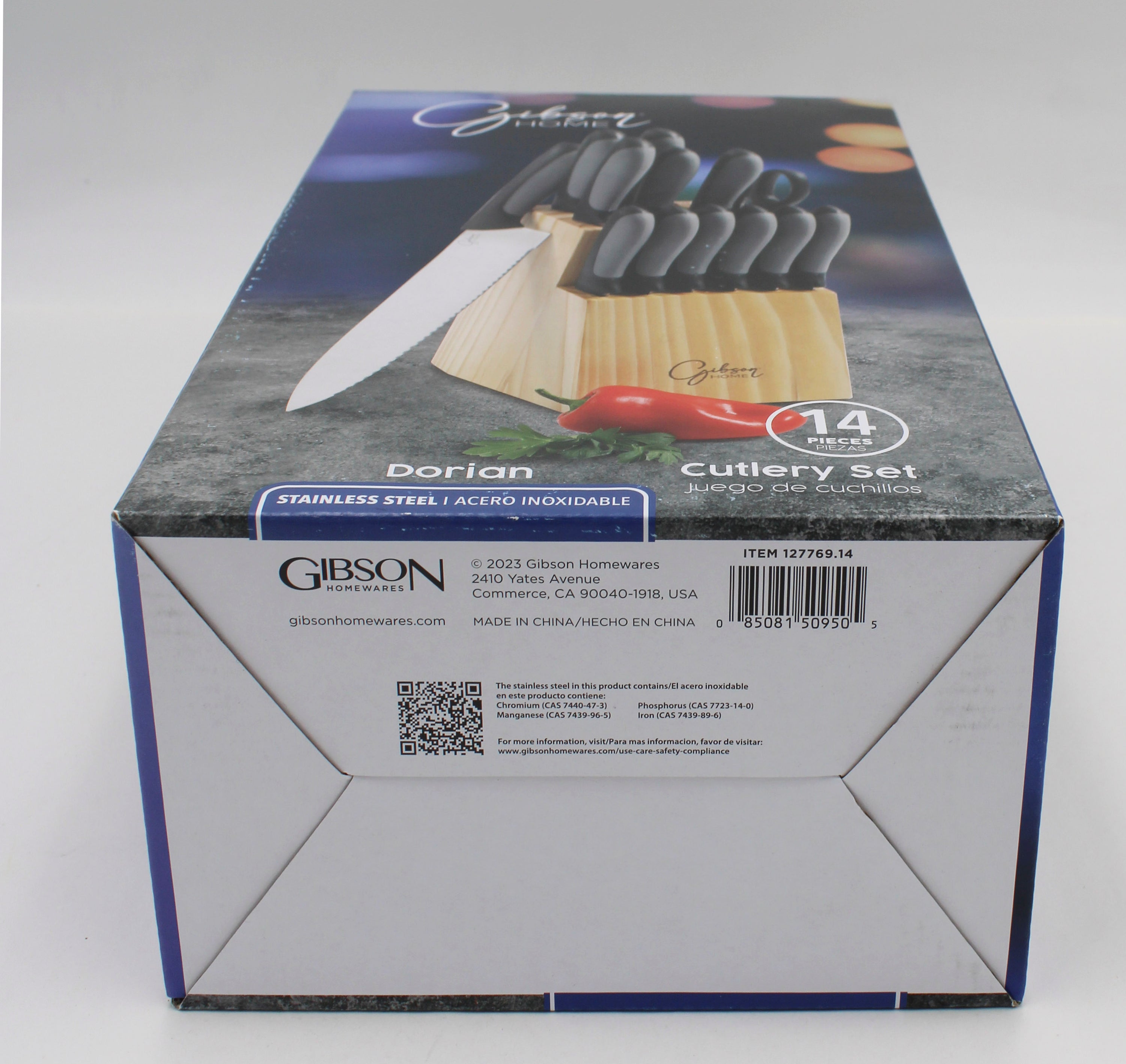 GIBSON HOME STAINLESS STEEL KNIFE SET 14pc NI