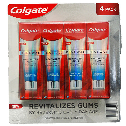 COLGATE RENEWAL T/PASTE 4PK 3.2oz 145CT DSPLY EXP 4/23 NI