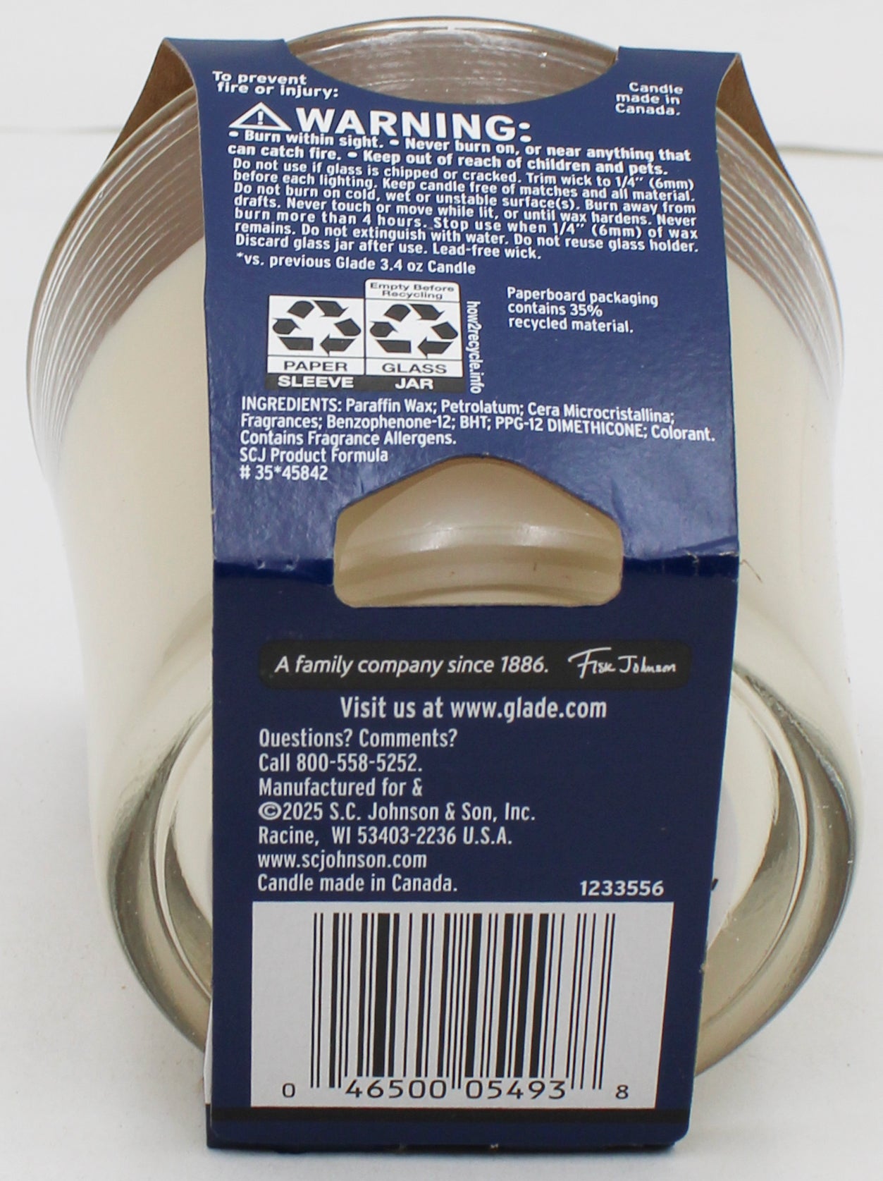 Glade Candle Coastal Sunshine Citrus 4.08oz - Wholesale
