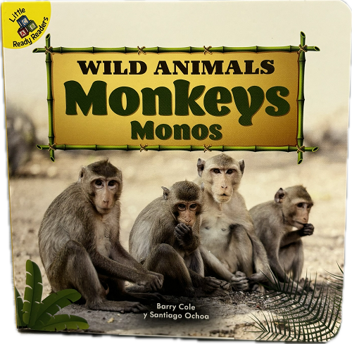 LITTLE READY READER'S WILD ANIMALS BOOK 12PAGES MONKEYS (BILINGUAL EDITION)