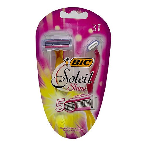 BIC SOLEIL SHINE SHAVERS 3CT