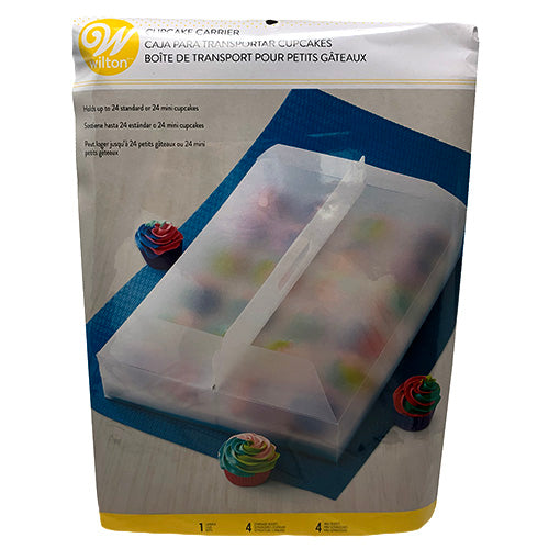 WILTON CUPCAKE CARRIER(HOLDS24)CLEAR.