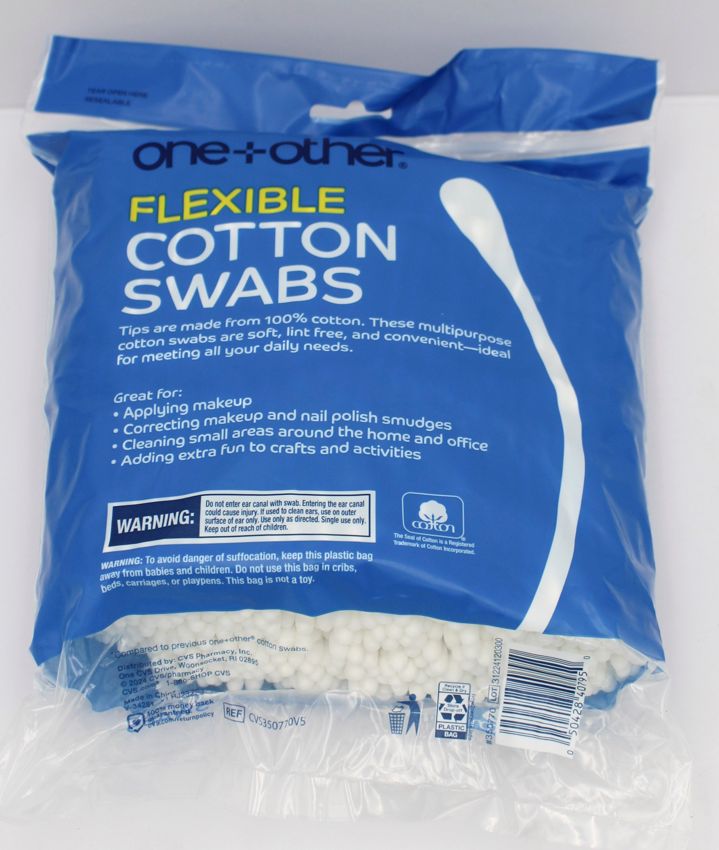FLEXIBLE COTTON SWABS 1000ct NI