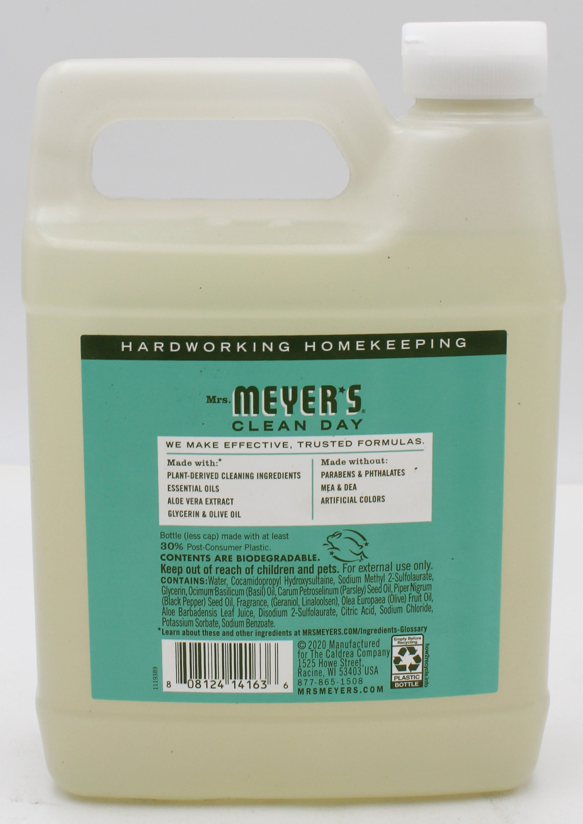 SP MRS.MEYERS HAND SOAP REFILL 33oz BASIL ACENT