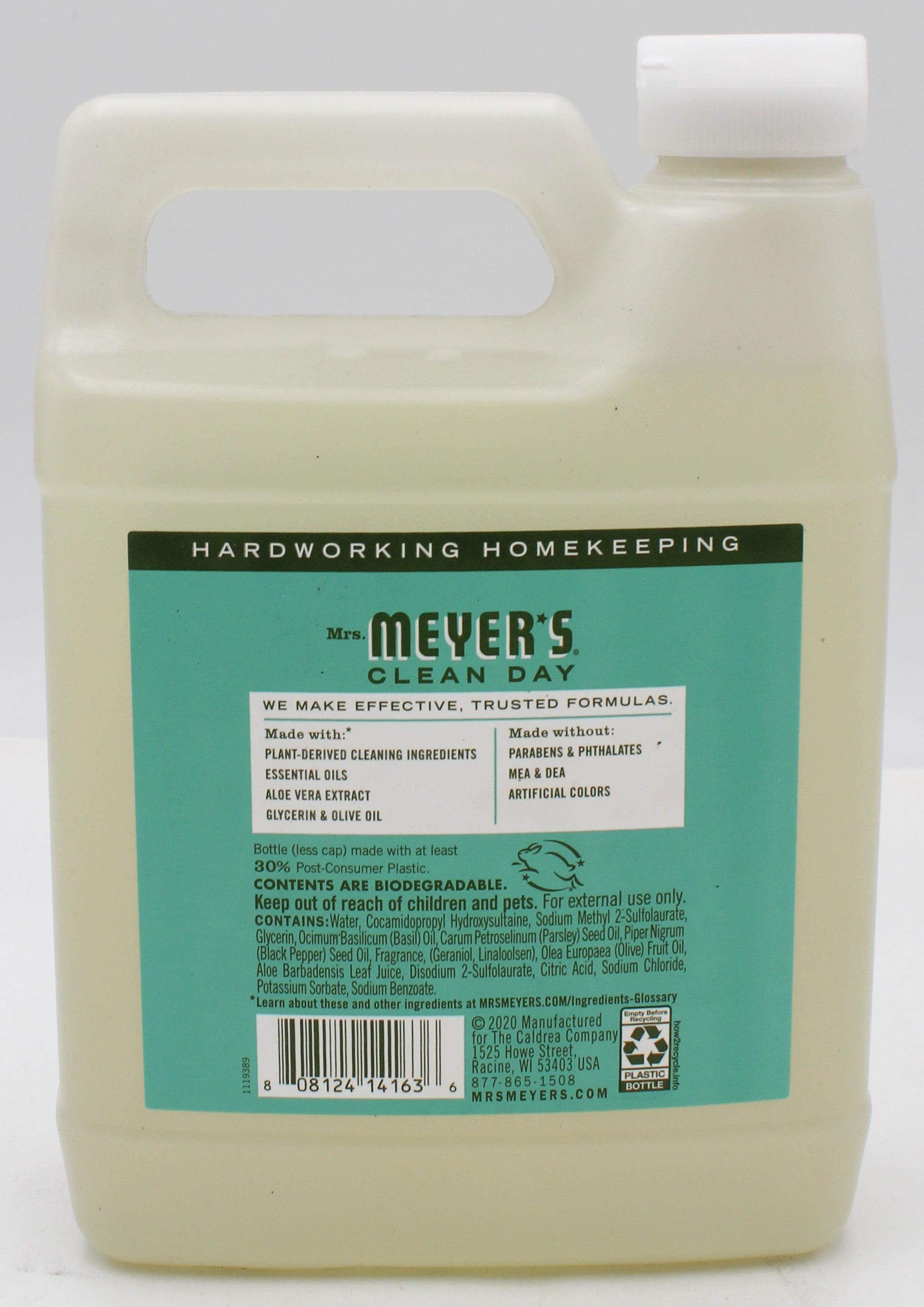 SP MRS.MEYERS HAND SOAP REFILL 33oz BASIL ACENT