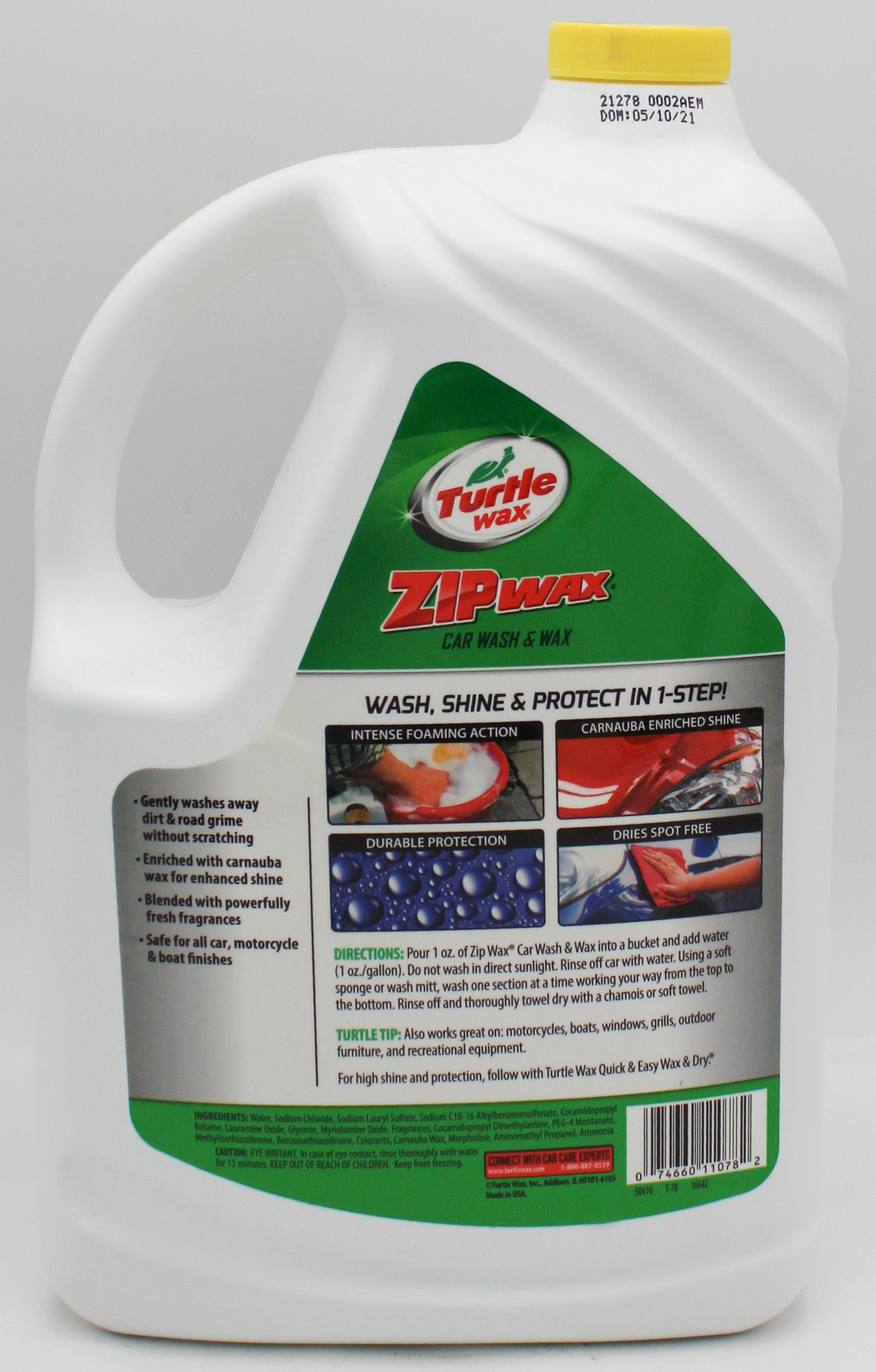 SP TURTLE WAX ZIP WAX CAR WASH 128oz