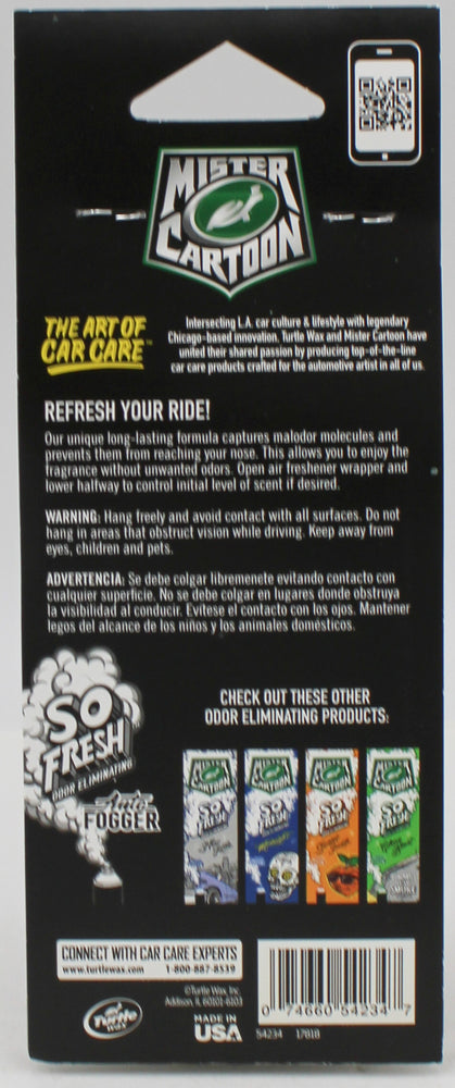 SP TURTLE WAX MISTER CARTOON AUTO AIR FRESHENER 3ct CLOWN TOWN