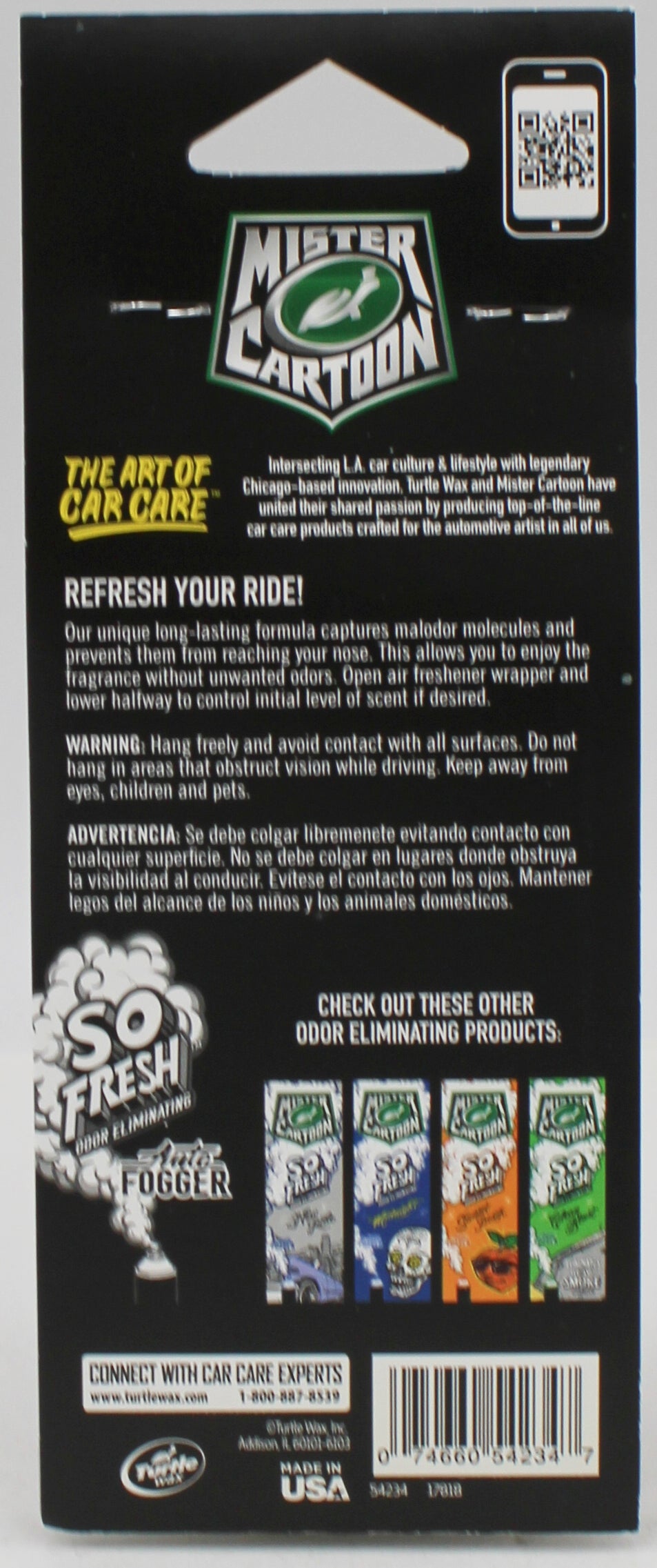SP TURTLE WAX MISTER CARTOON AUTO AIR FRESHENER 3ct CLOWN TOWN