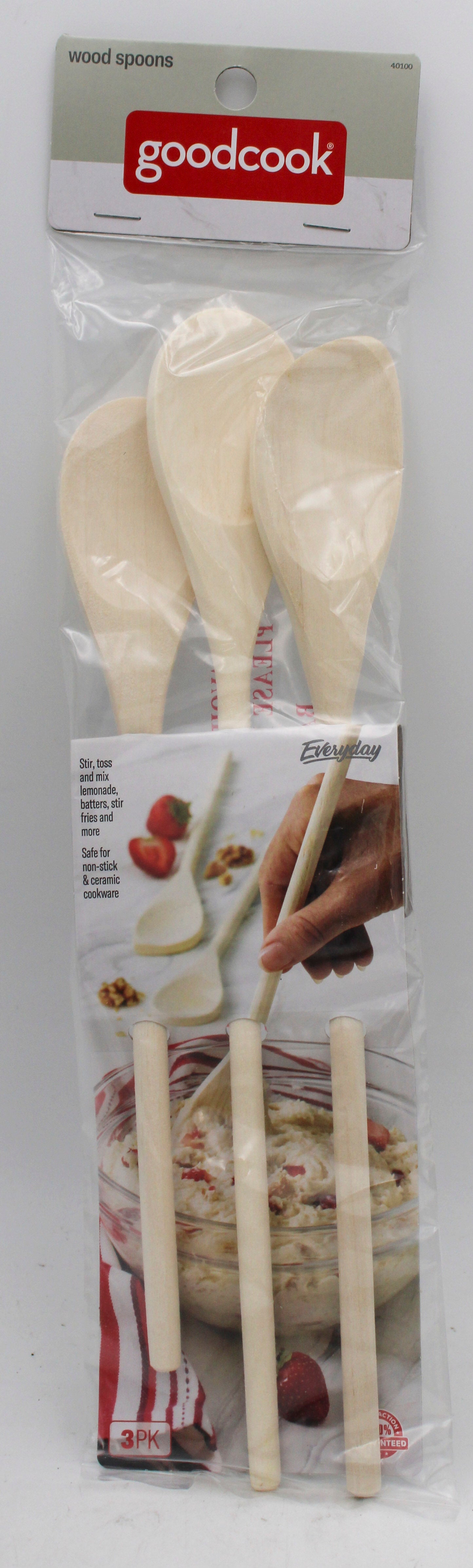 GOOD COOK 3CT WOODEN SPOON
