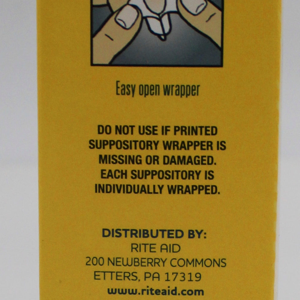 RITE AID HEMORRHOIDAL RELIEF SUPPOSITORIES 24ct EXP 2/28/2027 COMPARES TO Preparation H